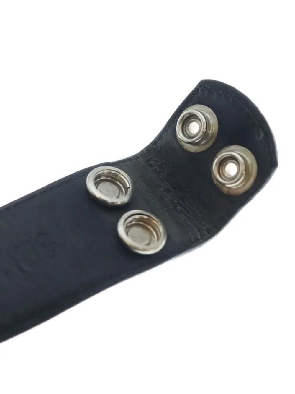 Chrome Hearts 1.5 Strap 1.5 Inch Horseshoe Rivets Leather Belt Black